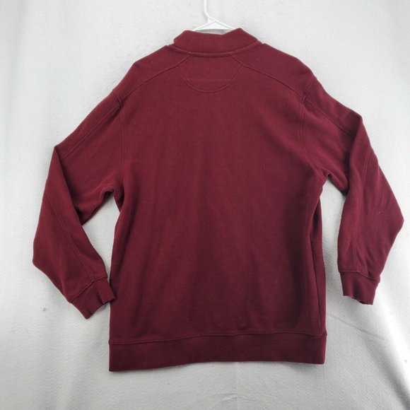 Greg Norman Sweater Men's Long Sleeve 1/4 Zip Pullover Shark Red Medium - Picture 8 of 12